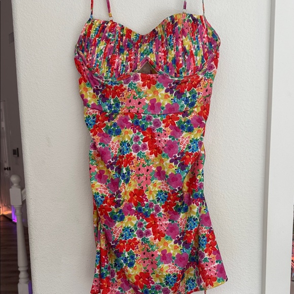 For Love And Lemons bright Floral slip Dress - Picture 4 of 6